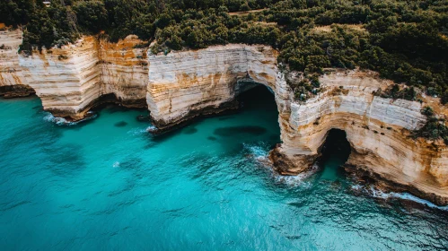 Majestic Cliffs and Clear Blue Sea