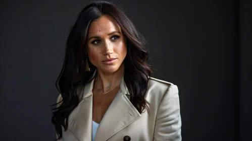 Elegant Portrait of Meghan Markle