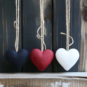 Rustic Hearts Decoration