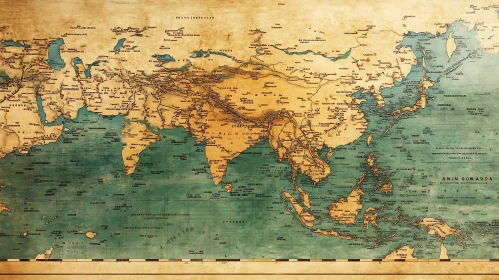 Antique Map of Asia