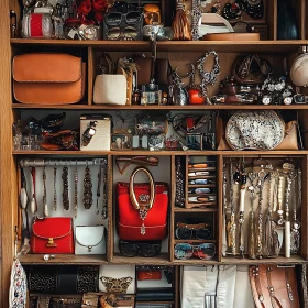 Fashion Shelf: Sunglasses, Handbags, and Jewelry Display