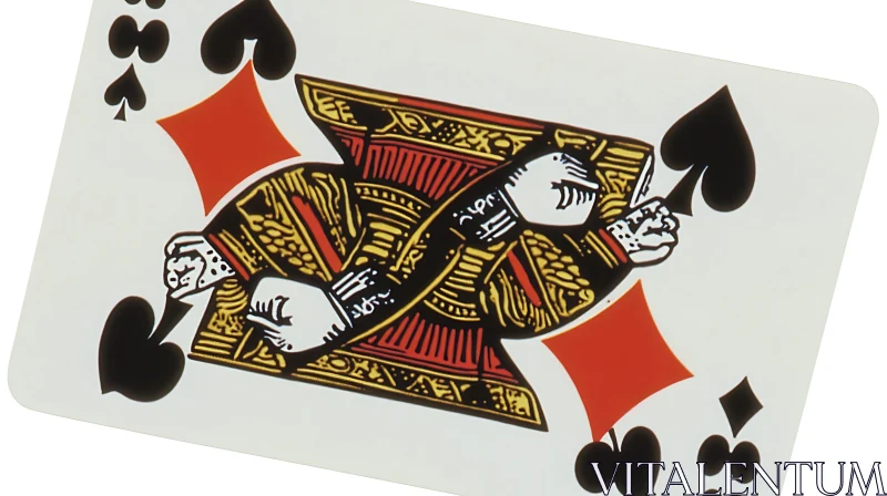 AI ART Ornate King of Diamonds Card Design