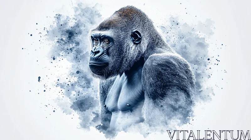 Majestic Gorilla Art AI Image