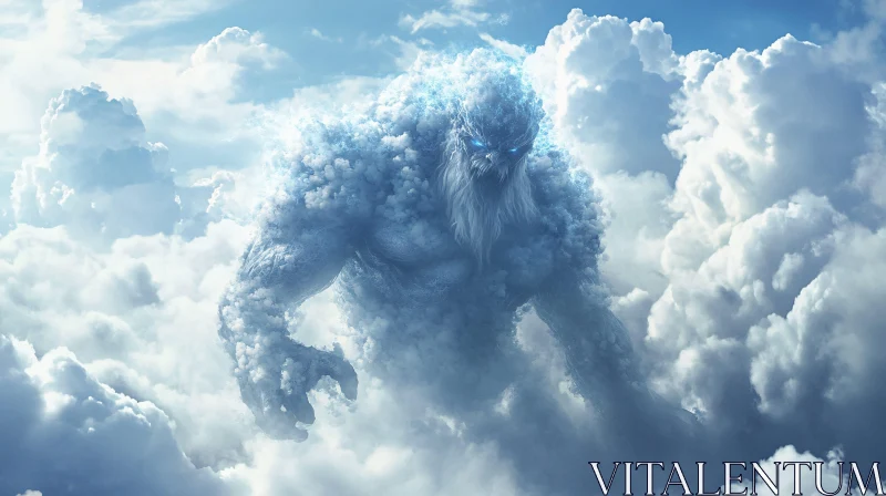 AI ART Ethereal Monster Cloudscape