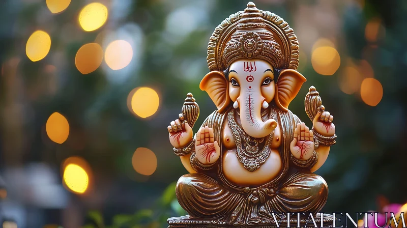 Lord Ganesha: Divine Art AI Image