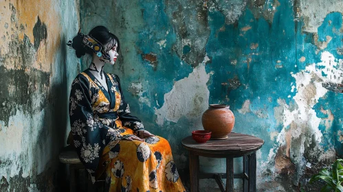 Futuristic Geisha - Artistic Portrait