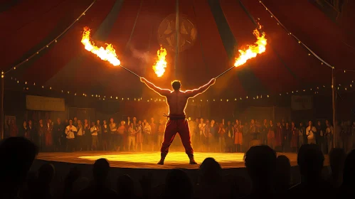 Circus Fire Performer