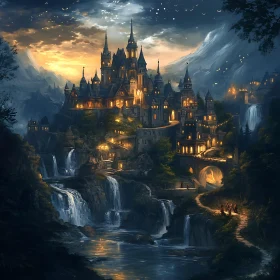 Fantasy Castle at Twilight