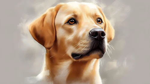 Lifelike Labrador Portrait