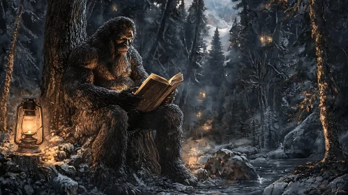 Bigfoot's Literary Escape in the Woods