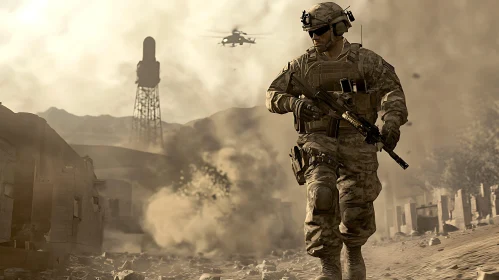 Military Operation in Desert