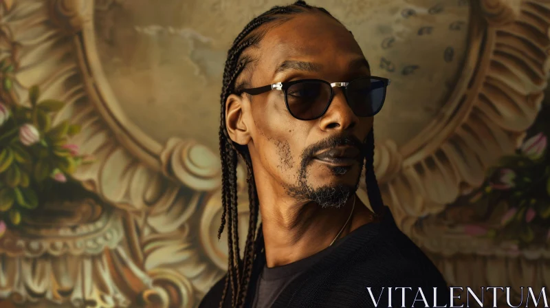 AI ART Stylish Snoop Dogg in Sunglasses Portrait