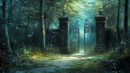 Mystical Entrance in Forest