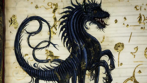 Dragon from Medieval Bestiary