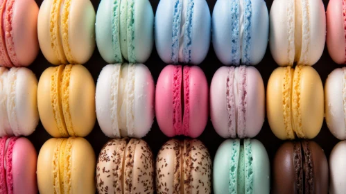 Rusticcore Styled Array of Colorful Macaroons