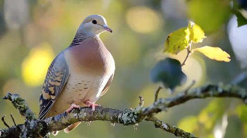 Dove Resting on a Branch