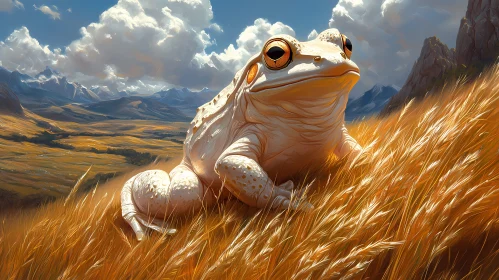 Golden Frog in Nature