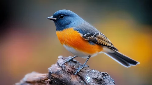 Colorful Bird on a Branch