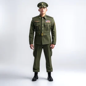 Officer in Formal Military Attire