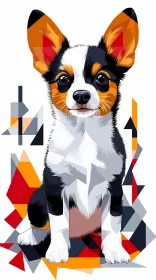 Abstract Dog Illustration