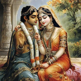 Radha Krishna: A Moment of Serenity