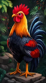 Majestic Jungle Rooster