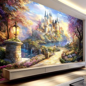 Enchanting Castle in Fantasy Scenery
