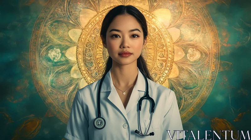 AI ART Portrait of a Doctor with Mandala