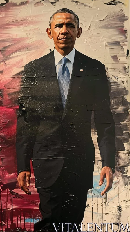 AI ART Barack Obama Leadership Portrait