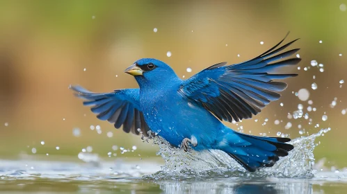 Blue Bird's Watery Ascent