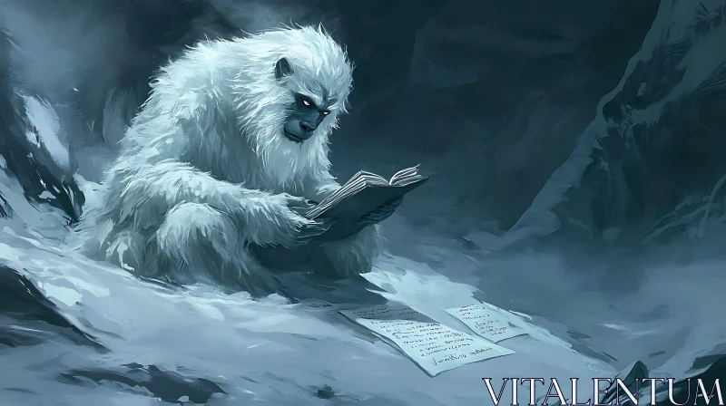 AI ART The Abominable Book Reader