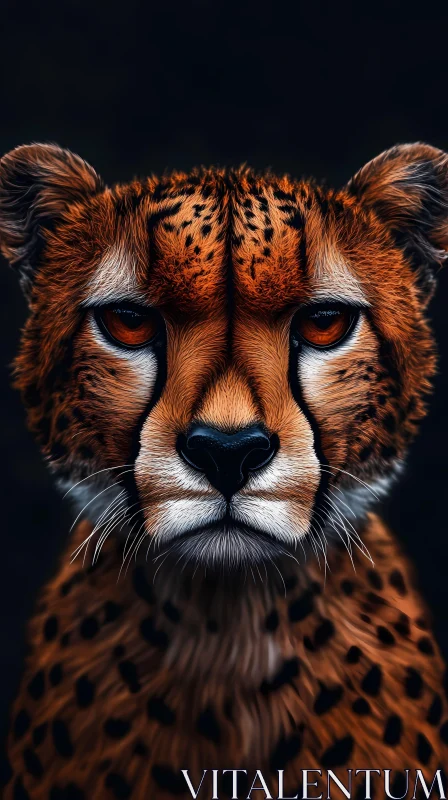 Cheetah Close-up AI Image