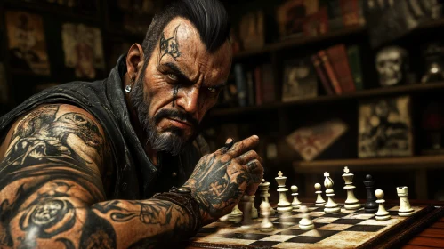 Tattooed Man's Chess Strategy