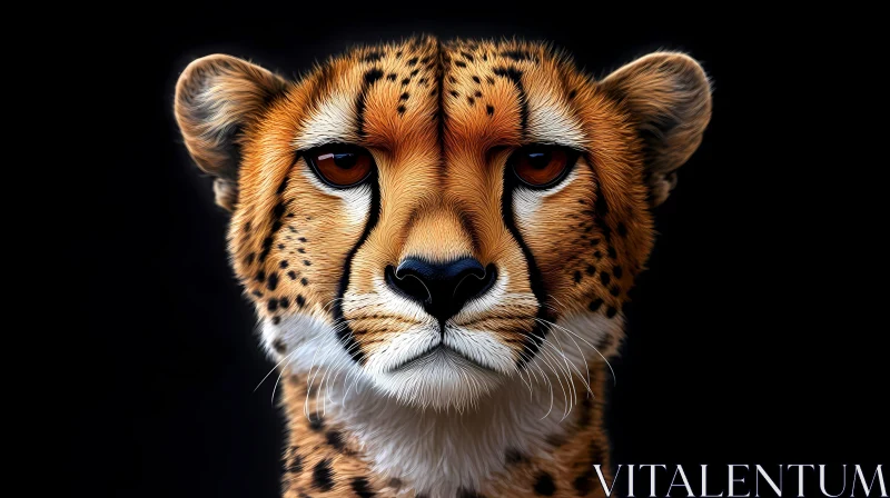 AI ART Elegant Cheetah Gaze