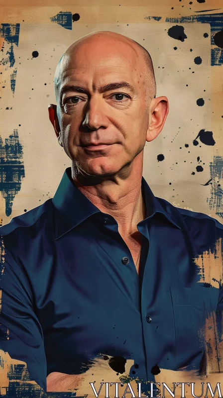 AI ART Jeff Bezos in Artistic Portrait