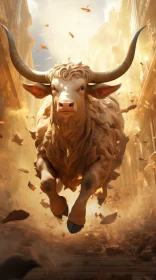 Bull's Frenzy: Primal Energy in a City of Ruins
