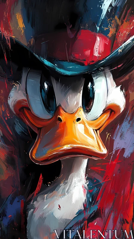 AI ART Colorful Duck Art