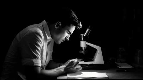 Darkness Revealed: A Young Man's Quest Under the Microscope