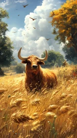 Tranquil Pastoral Cow Scene