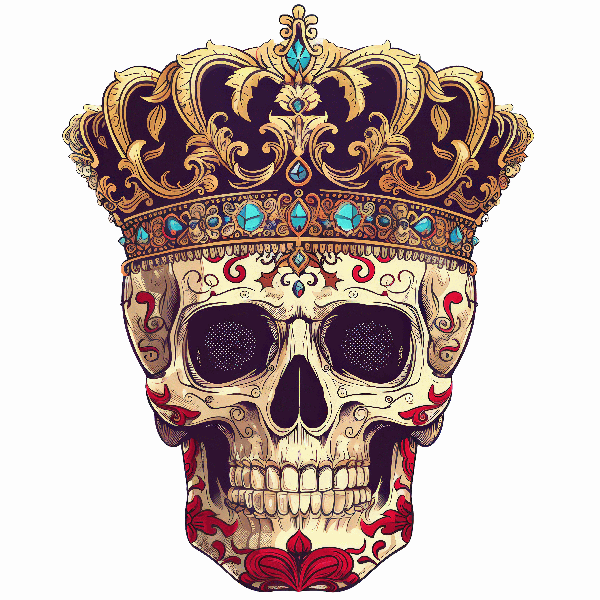 Regal Skull Illustration