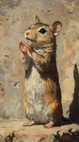 Portrait of a Standing Mouse