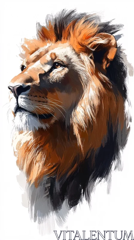 AI ART Regal Lion Art