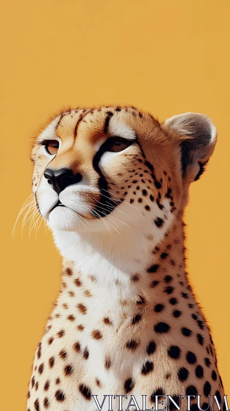 AI ART Cheetah in Golden Light