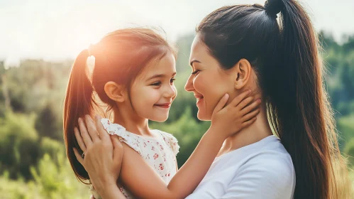 Loving Embrace: A Mother and Daughter's Bond