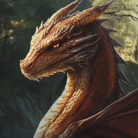 Enigmatic Dragon in the Woods