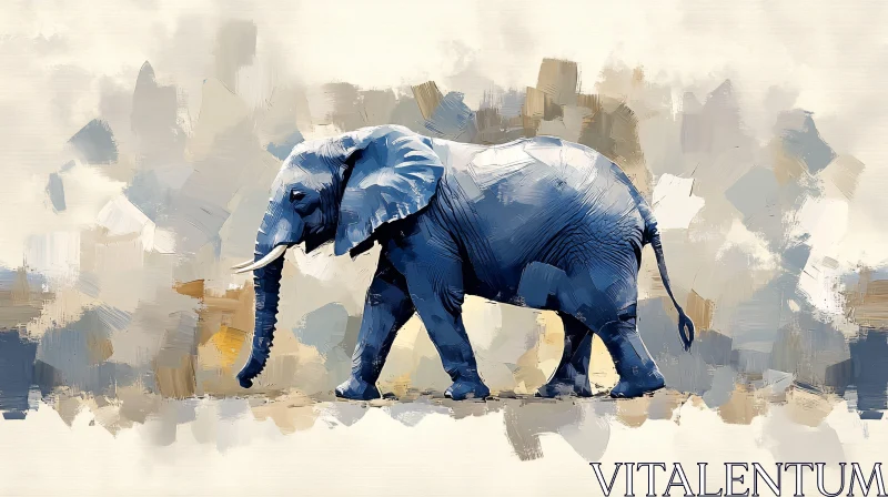 AI ART Stylized Elephant Artwork