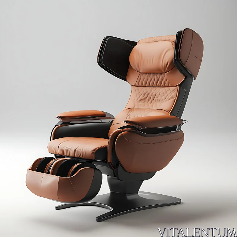 Modern Luxury Massage Chair with Ergonomic Design AI Image