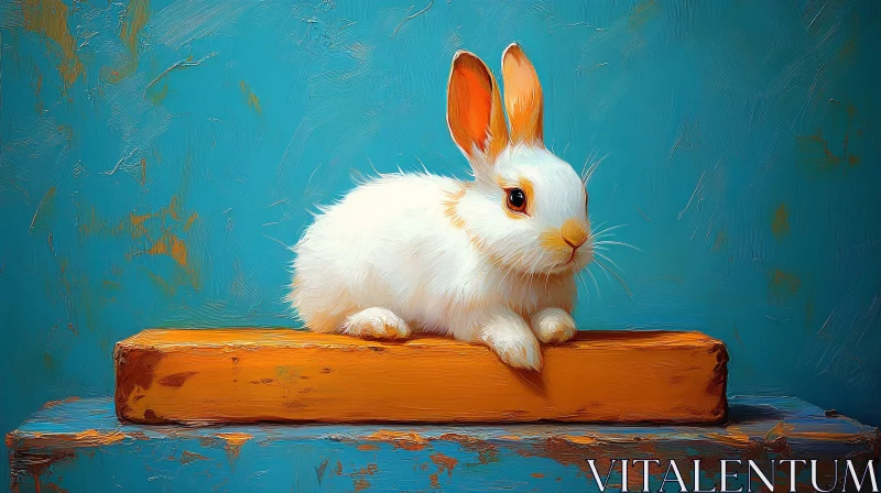 Artistic Rabbit Painting AI Image