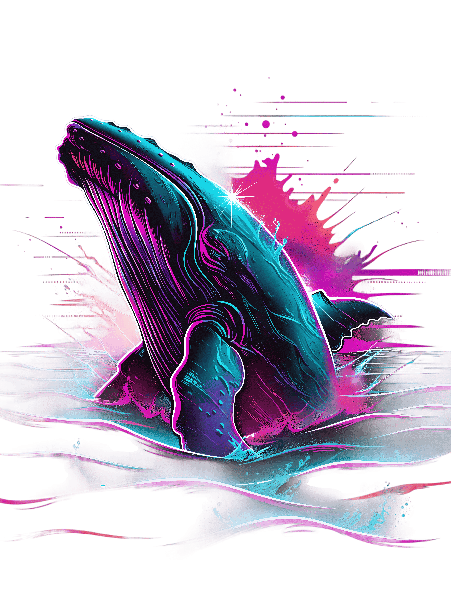 Futuristic Ocean Whale Art