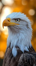 Autumnal Bald Eagle Portrait